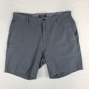 Proof Shorts Mens 33 Dark Gray 7" Inseam Hybrid Chino Performance Golf